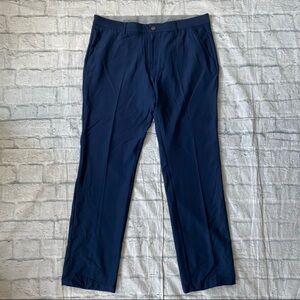Adidas men 38x34 chino comfort fit stretchy pants navy blue